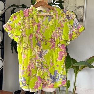 Hale Bob silk Floral Blouse